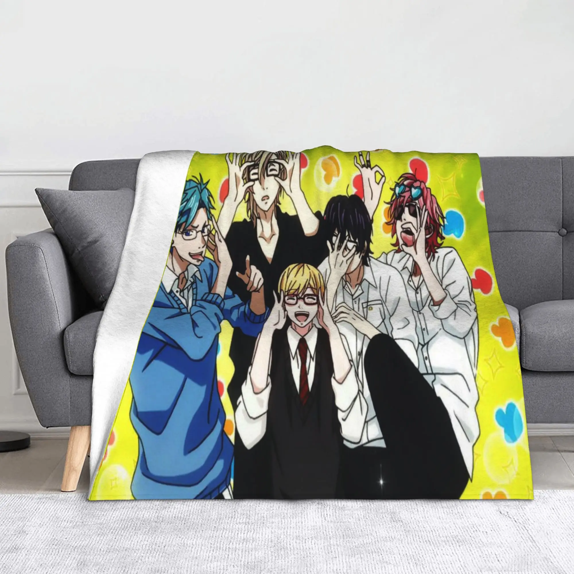 Yarichin B Club Blankets Soft Velvet Relax Present  Throw Blanket Bedspreads