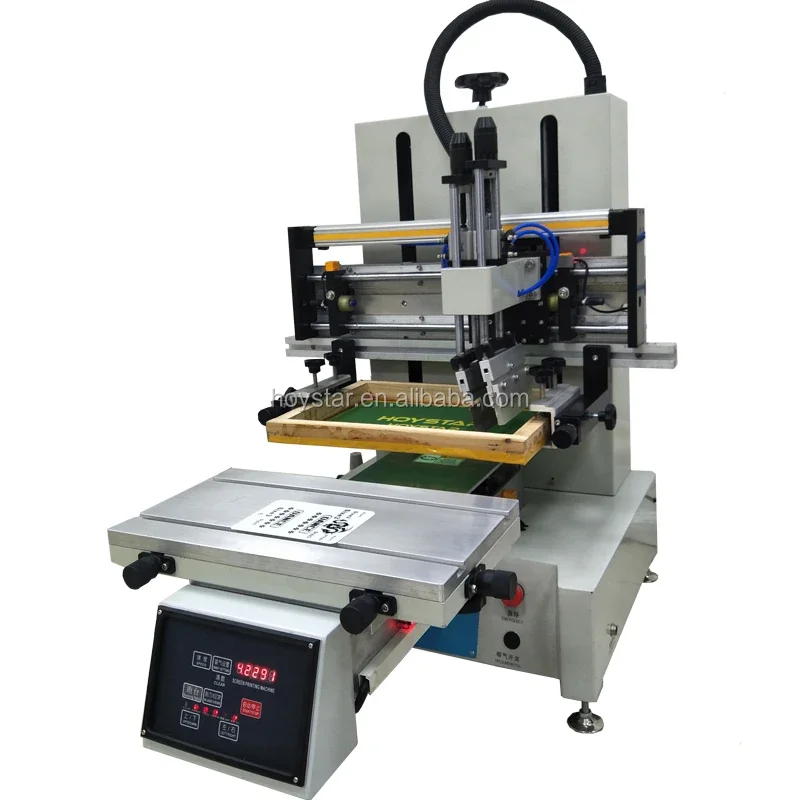 1 Color 1 Station Silk Screen Printing Press With Sliding Worktable