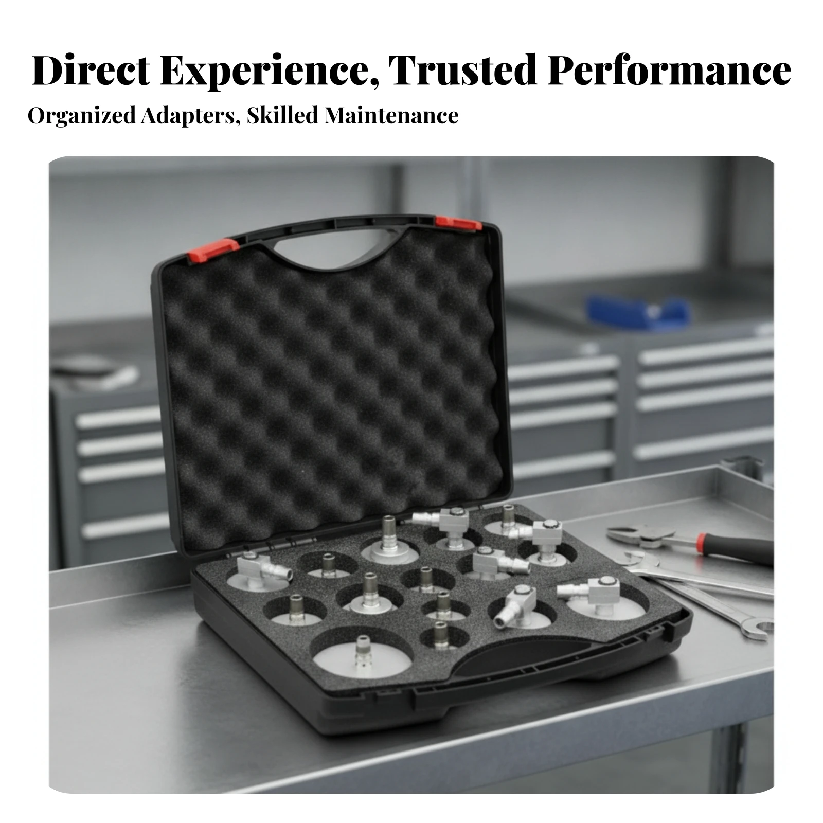 15 Pieces Brake Fluid Change Adapter Fittings Heavy-Duty Brake Bleeder Adapter Set with Carrying Case Tool Long-Lasting