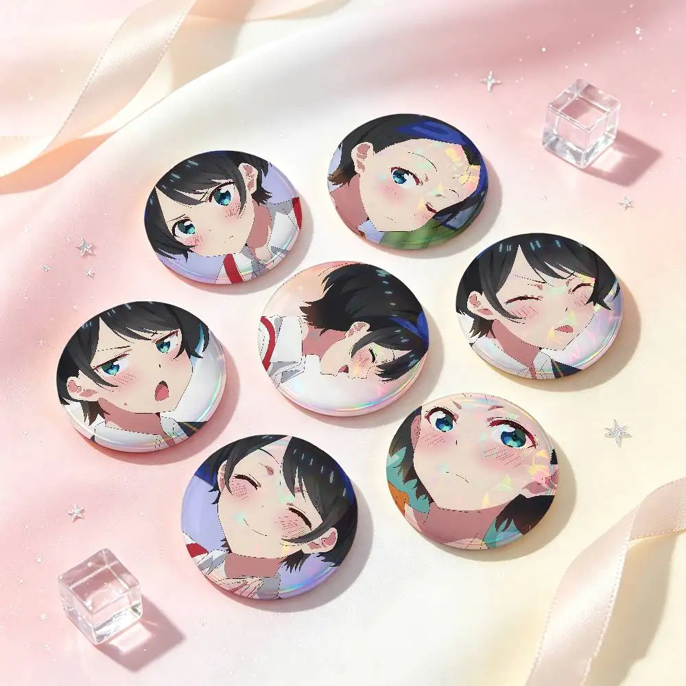Ruka Sarashina Anime Figure Badges Button Round Creative Pin Brooch Badge Bag Decor Accessories Fans Collect Friends Gifts