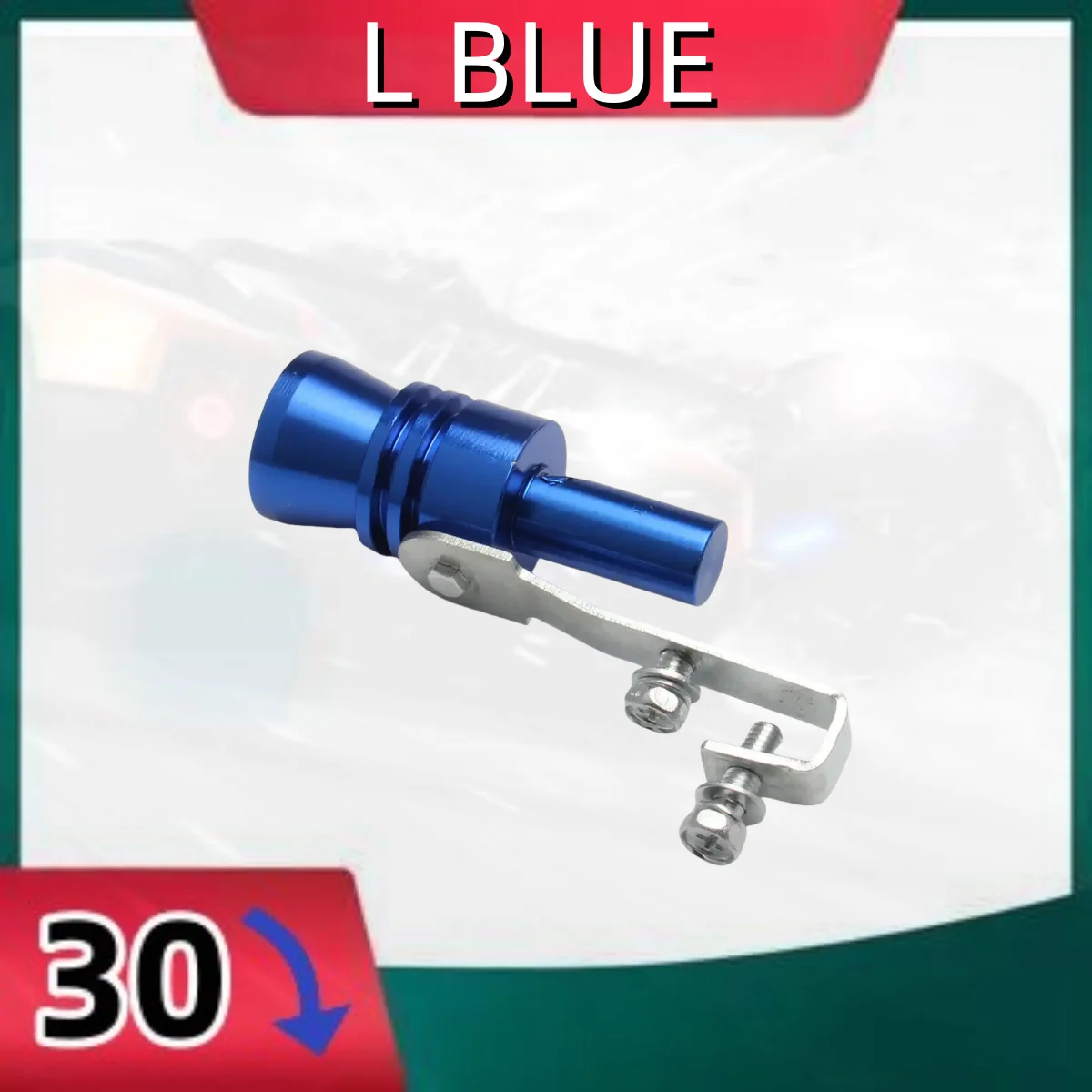 

L BLUE Turbo Exhaust Whistle Sound Car Dump Valve Simulator Blow Off Tailpipe