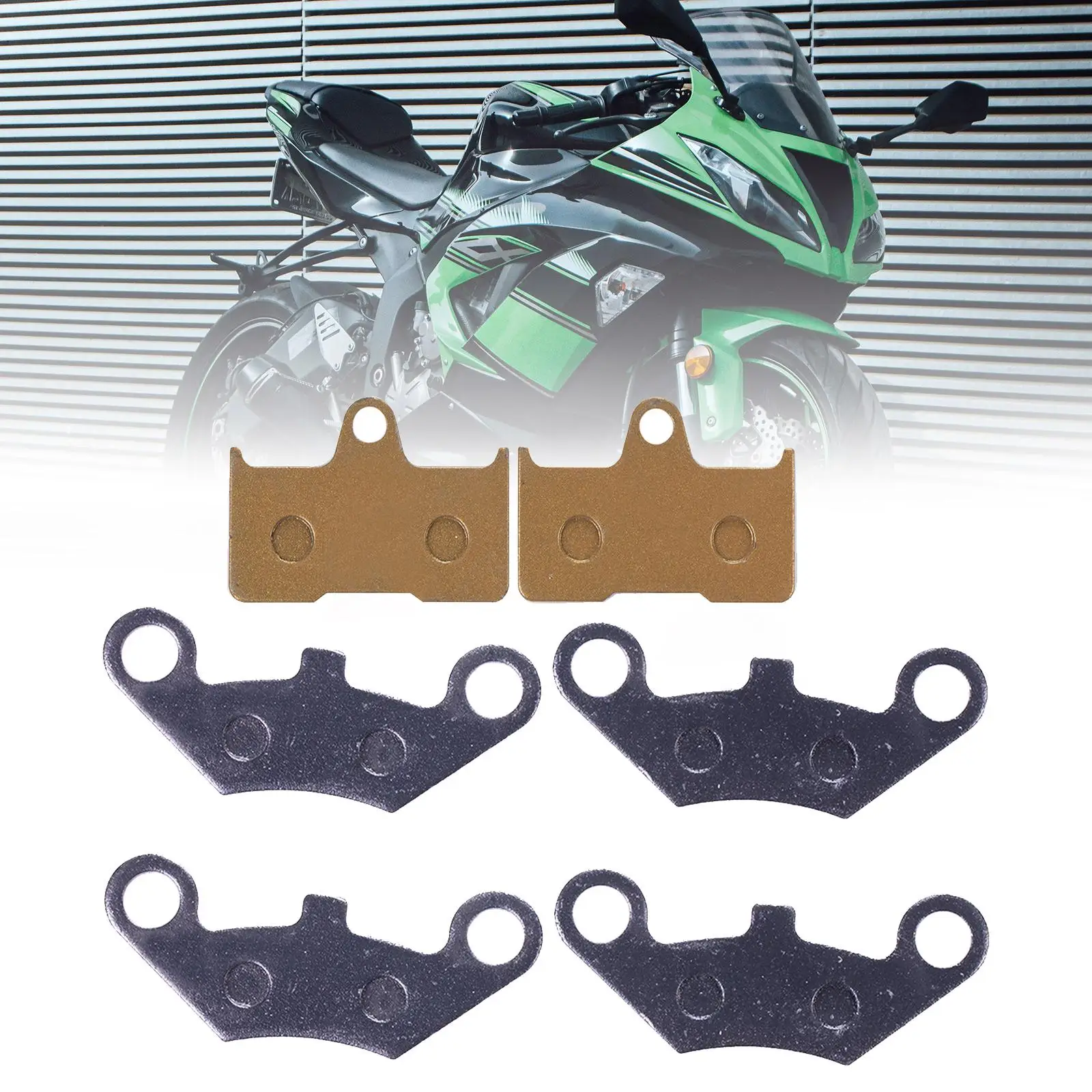 6x Front Rear Brake Pads Easy Installation Replace Parts for 500cc 600cc x5 x6