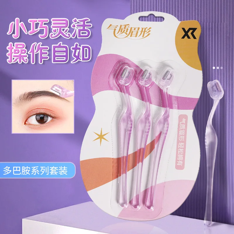 1/3 Uds recortador de cejas afeitadora de cuchillas faciales depilación de cejas portátil corte de cejas de seguridad herramientas de maquillaje para mujer
