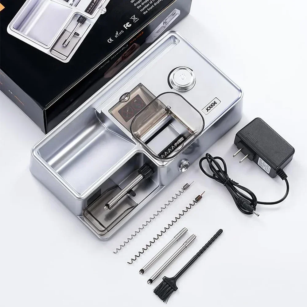 Praktische 3-in-1 Smart-Sensor Elektrische Zigarettenmaschine, Automatischer Tabakinjektor für 5,5/6,5/8mm Rundrohre, Pinzette – Detail 2