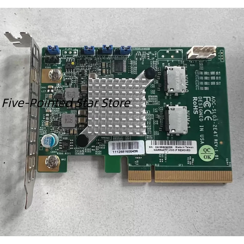 AOC-SLG3-2E4T PCIE NVMe u.2 adapter card
