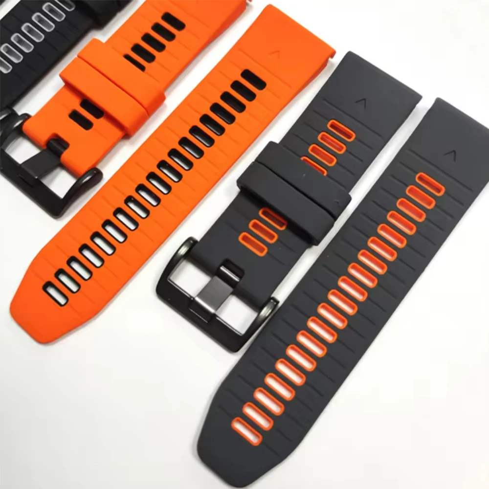 QuickFit 22 مللي متر 26 مللي متر حزام رياضي ل Garmin Fenix 8 E 7 7X 6 6X 5 5X سوار معصم من السيليكون Tactix8/Instinct 3/Epix/Enduro 3 سوار