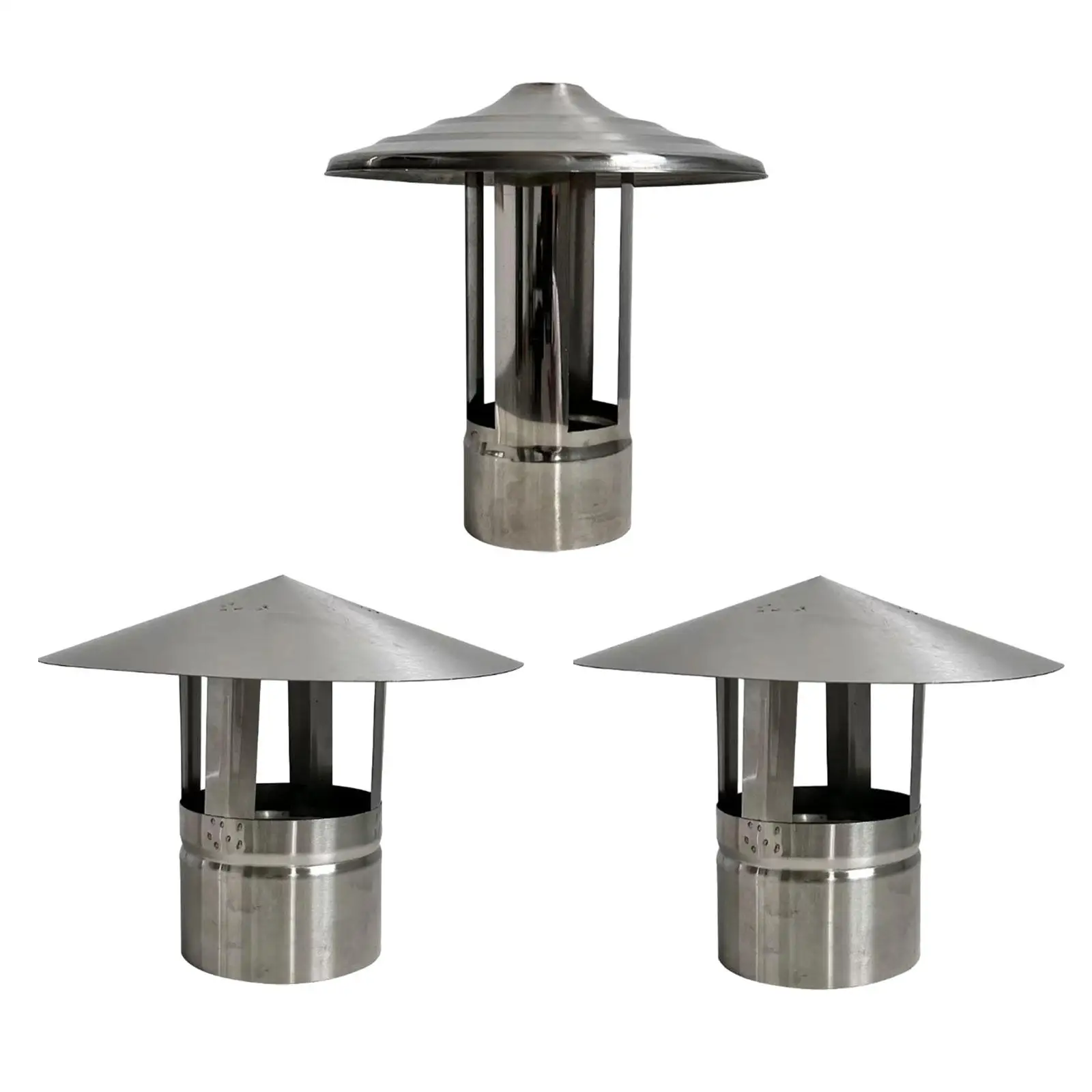 Chimney Cap Exhaust Pipe Pipe Cap Stainless Steel Snow Dust Protection Replace for Wood Log Burner Protector Top Hat Flue