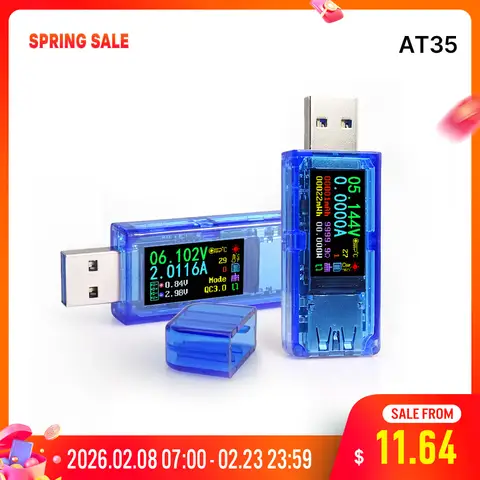 USB 5 Digit LCD Voltmeter and Ammeter RD