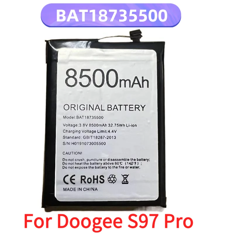 

BAT18735500 Battery For Doogee S97 Pro 8500mAh Li-Ion Rechargeable Batteries Tracking Number Phone Accessories