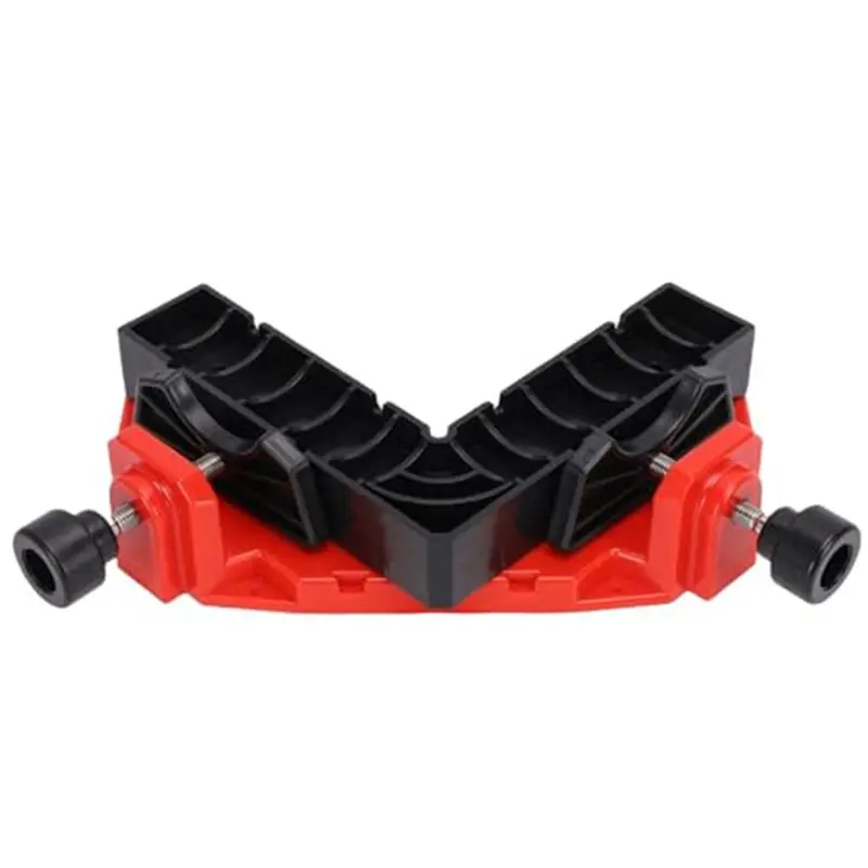 DTA4-90 Degree Angle Clamp With Removable Positioning Block For Assembling Boxes& Furniture, Double Clamp Fixation Design