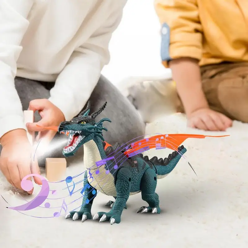 

Electric Dinosaur Toys Electric Walking Spray Mist Toys Battery Powered Toy With Sound Multifunctional Animal Toys For Home