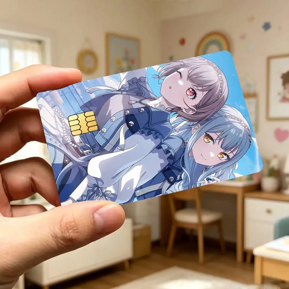 Anime BanG D-Dream Its MyGO Credit Card HD Stickers Game Card Decal Card Matte Film Skin Small Chip Waterproof Sticker