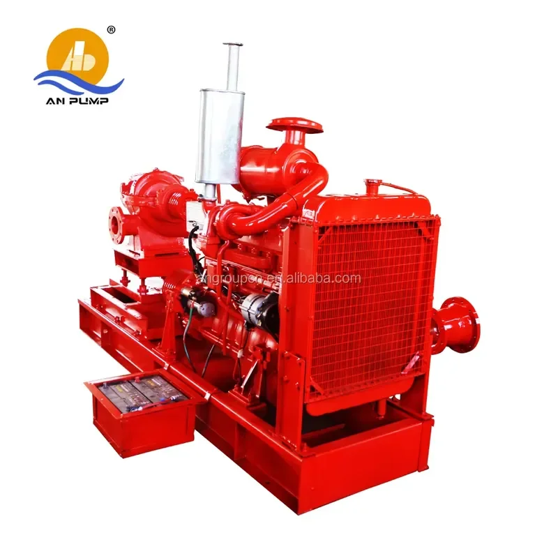 custom for Skid Trailer Pedestal Mounted Engine Driven High Pressure Axial Single-stage Split Casing Pump for Clean
