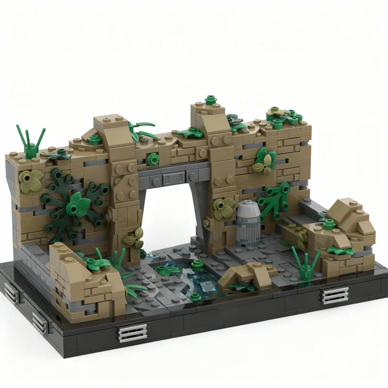 

634pcs MOC Yavin IV Temple Ruins Diorama Star Battle Model Building Blocks Construction Toy Christmas Gifts DIY Creative Idea