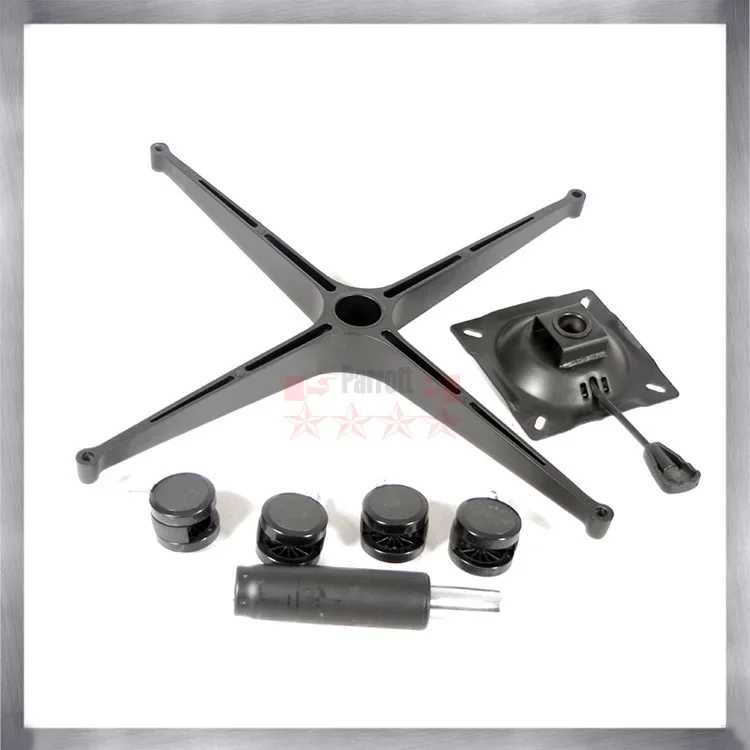 Powder spraying black four-star sole seat aluminum alloy paint four-claw leisure chair lift die-casting chair feet