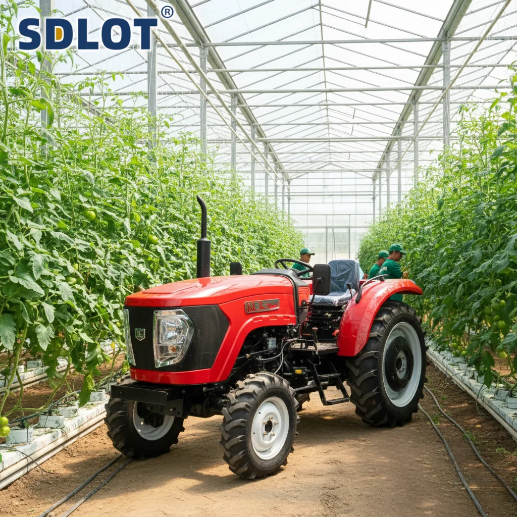 80HP Four Wheel Drive Tractor Diesel Euro 5 EPA Farm Equipment Manufacturer Customized