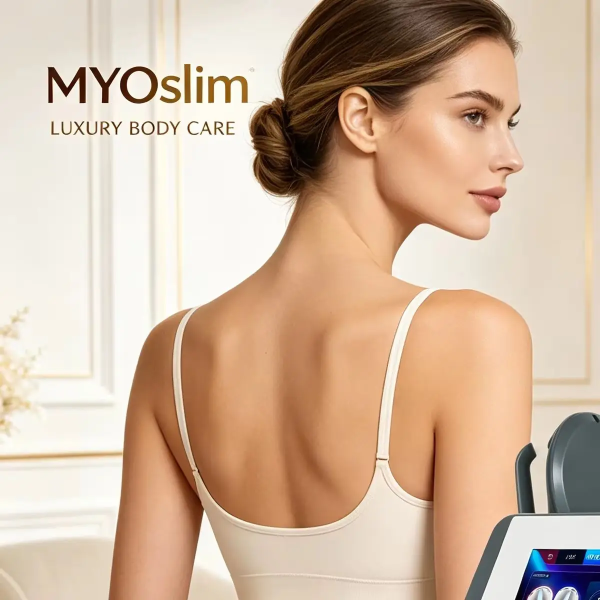 MYOslim HI-EMT Body Sculpt Machine RF Sculpting Weight Loss Burning Fat Slimming Equipment 7500W Muscle Building Salon Use