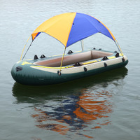 Outdoor Rubber Bo at Inflatable Boat Awning Portable Fishing Tent Shade Sun Protection Rain Boat Awning
