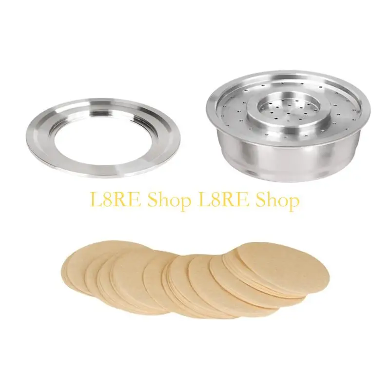 L8RE 혁신적인 커피 포드 쉘 커피 컵 스테인레스 스틸 커피 포드 어댑터 커피 포드 다양한 설정을위한 부착