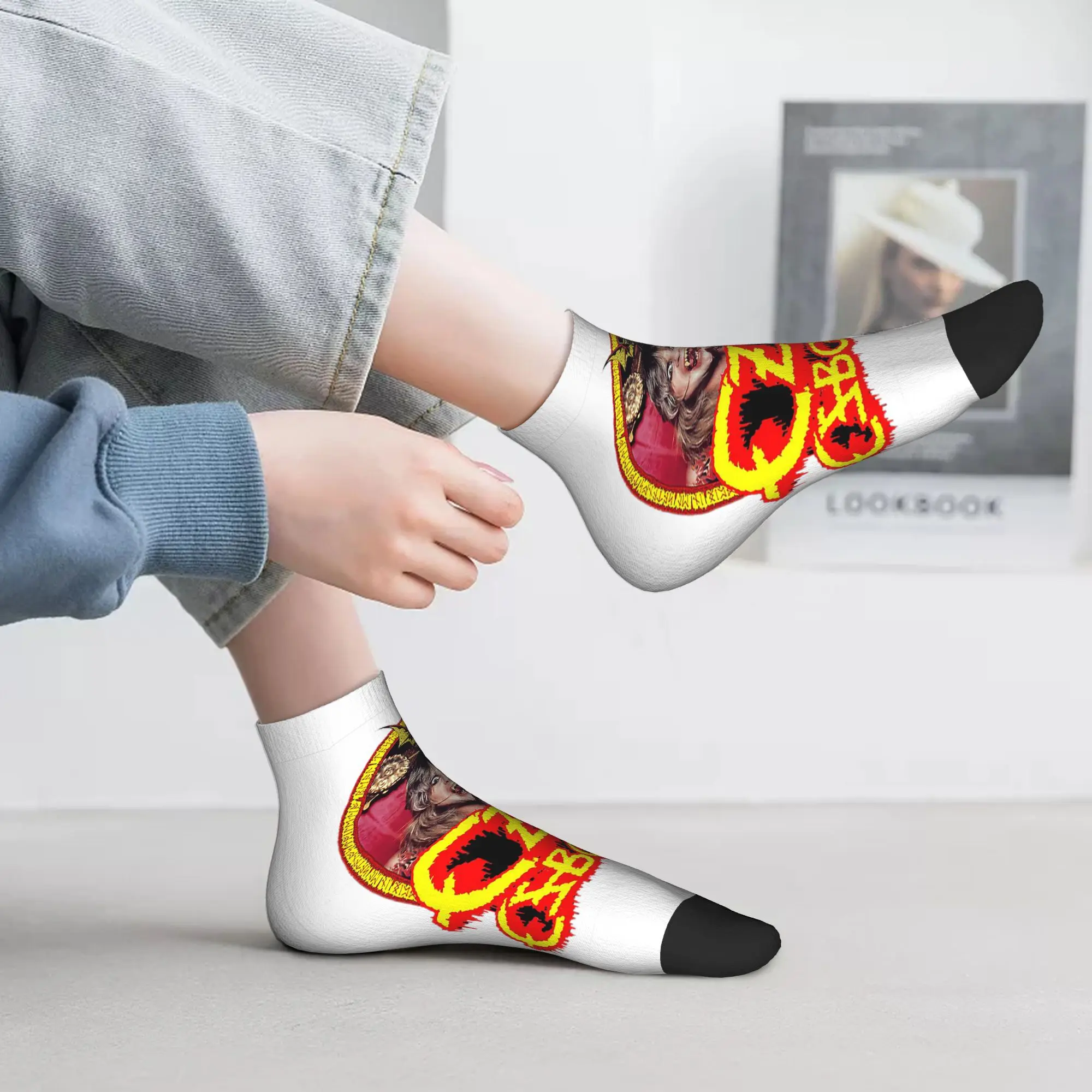 オジー・オズボーン マーチ プリンス・オブ・ダークネス ソックス 原宿 吸汗ストッキング オールシーズンソックス アクセサリー 男性用 女性用