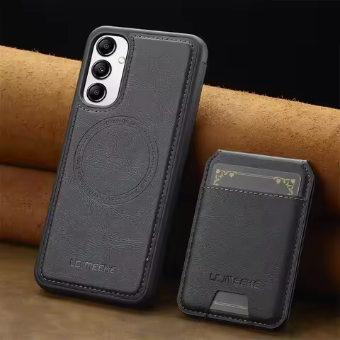 Etui S25 S24FE Funda for Samsung Galaxy S23 S22 S21 S25 Ultra S25+ S20 S23 FE S22+ Plus 5G Luxury Magnetic Card Slot Phone Case