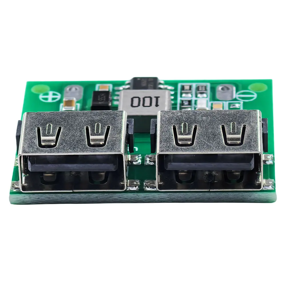 DC-DCステップダウンチャージャー電源モジュール,9v,12v,24v〜5v,3a,デュアルUSB出力,電圧ボード,3a,車の充電レギュレーター,6-26v