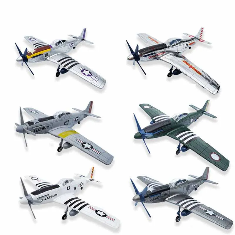 Avion de html Mustang P51 de la Seconde Guerre Mondiale, Jouet 4D Assemblé, Modèle 1:48, à Monter Soi-Même, Militaire, Ornement, Cadeaux pour Garçon