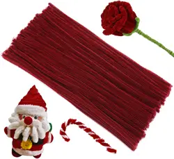 100/200/300 Pcs Creative Crafting Pipe Cleaners Supplies for DIY Crafts, Chenille Stems Pipe Cleaners for Flowers