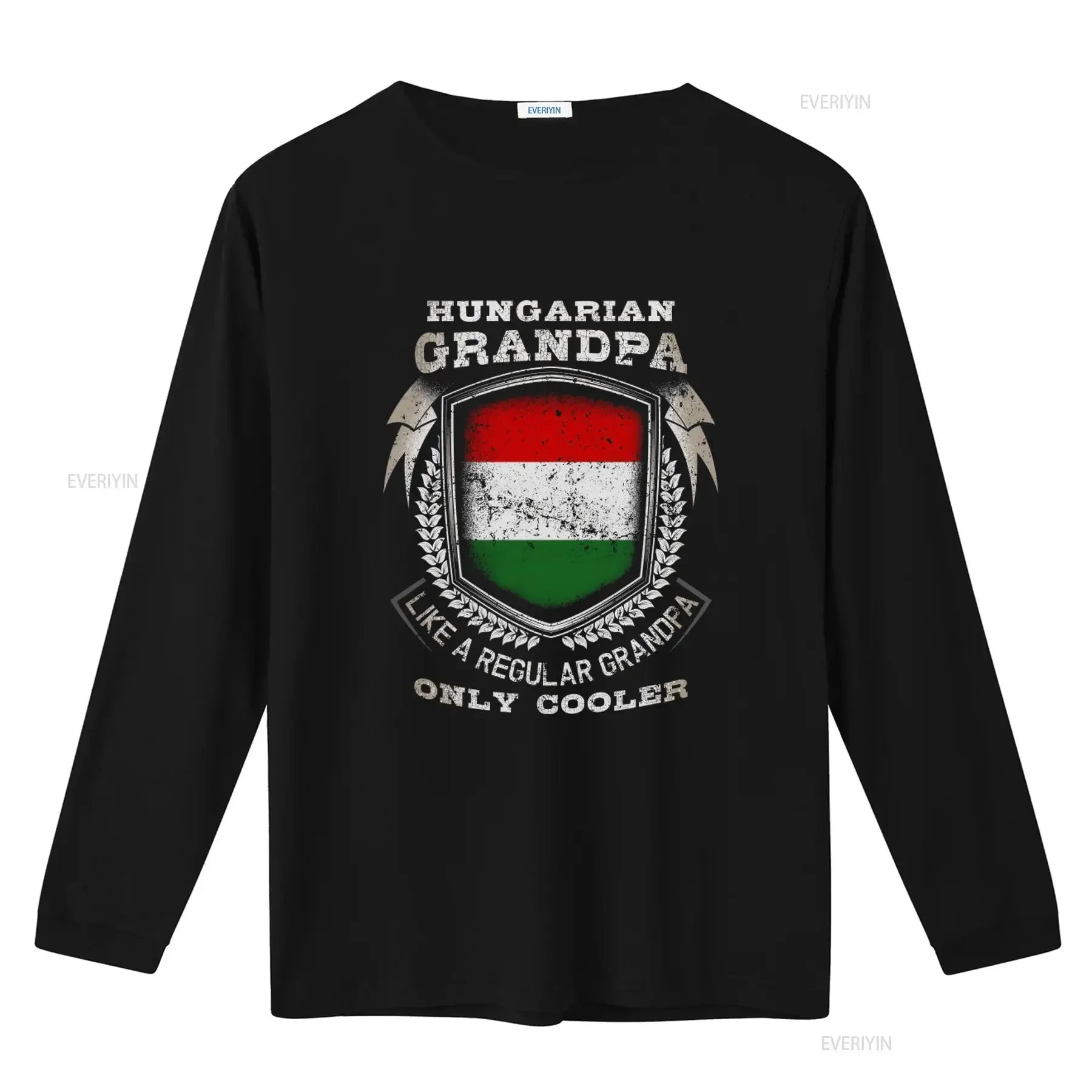Hungarian Grandpa T Shirt Funny Hungary Flag Design Like A Regular Only Cooler Unique  vintage Washed Comfortable Slightly