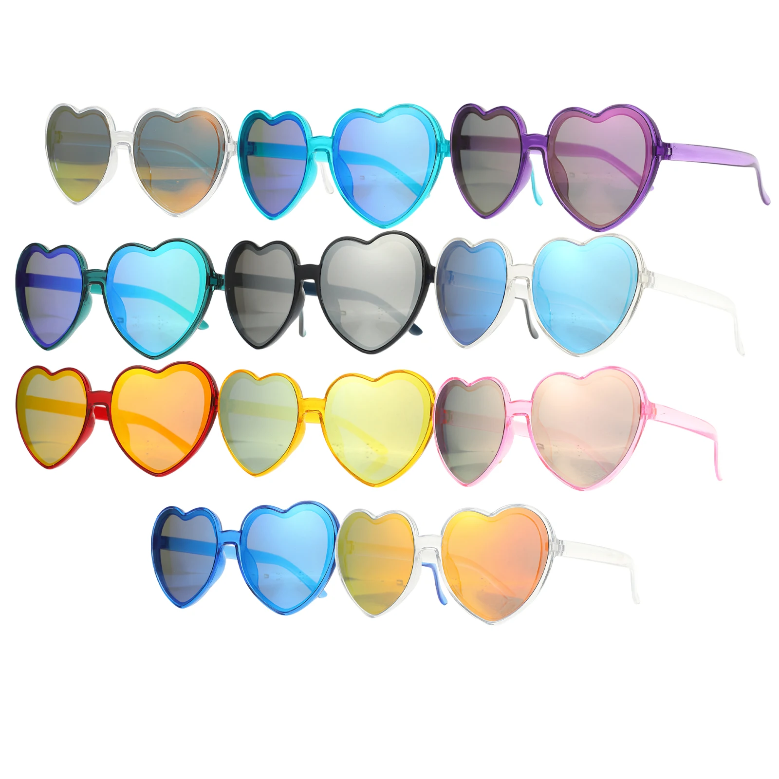

11pcs Eyeglasses Funky Sunglasses Sunglasses Fashion Cool Decorative Eyewear for Parties Festivals Stylish Accessories