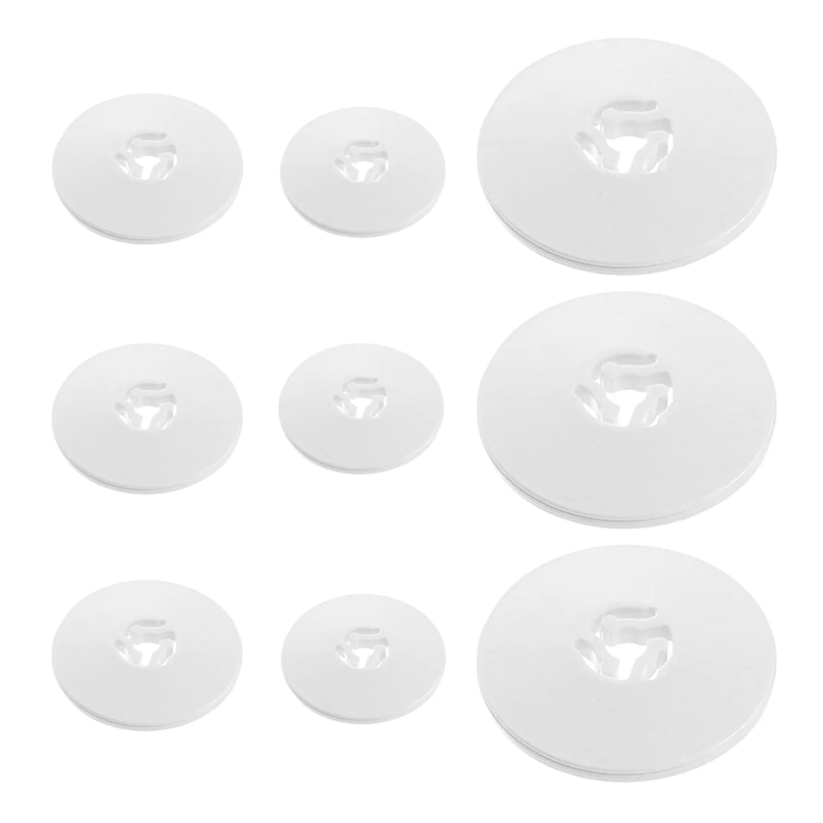 9 Pcs Plastic Spool Cap Pin Small Medium Large For Brother Babylock Sewing and Embroidery Machines 45 35 and 25 mm White Part