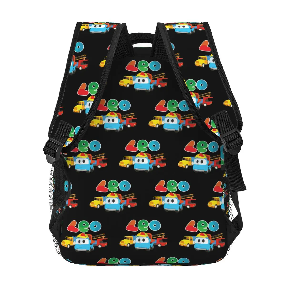 LEO The Truck - Building Trucks Backpacks Boys Girls Bookbag Children School Bags Travel Rucksack Shoulder Bag Large Capacity