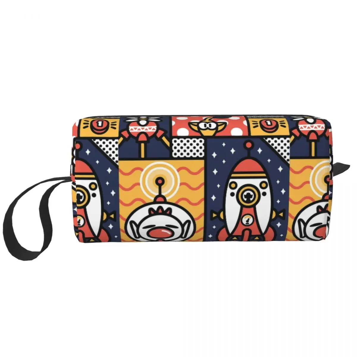 

Video Games Pikmin 4 Olimar Makeup Bag Pouch Zipper Cosmetic Bag Travel Toiletry Small Makeup Pouch Storage Purse for Women