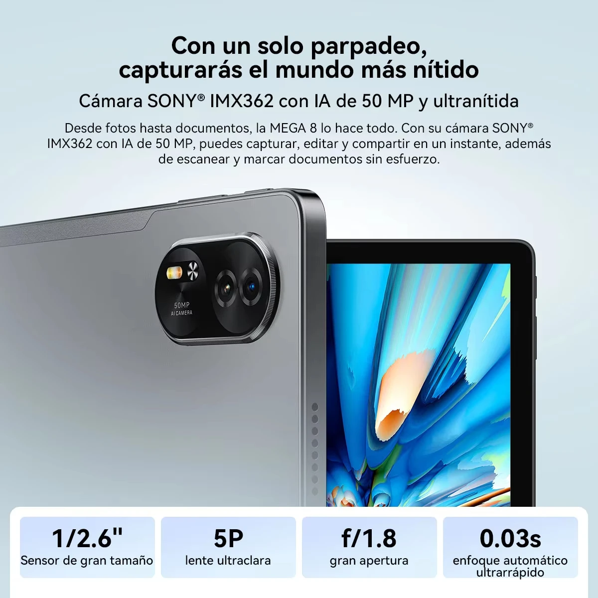 Tablet Blackview MEGA 8 Unisoc T620 2025, tela FHD+ de 90 Hz, 12 GB + 24 GB de RAM, 512 GB de ROM, bateria de 11000 mAh, Android 15, 4G, Tablets PC