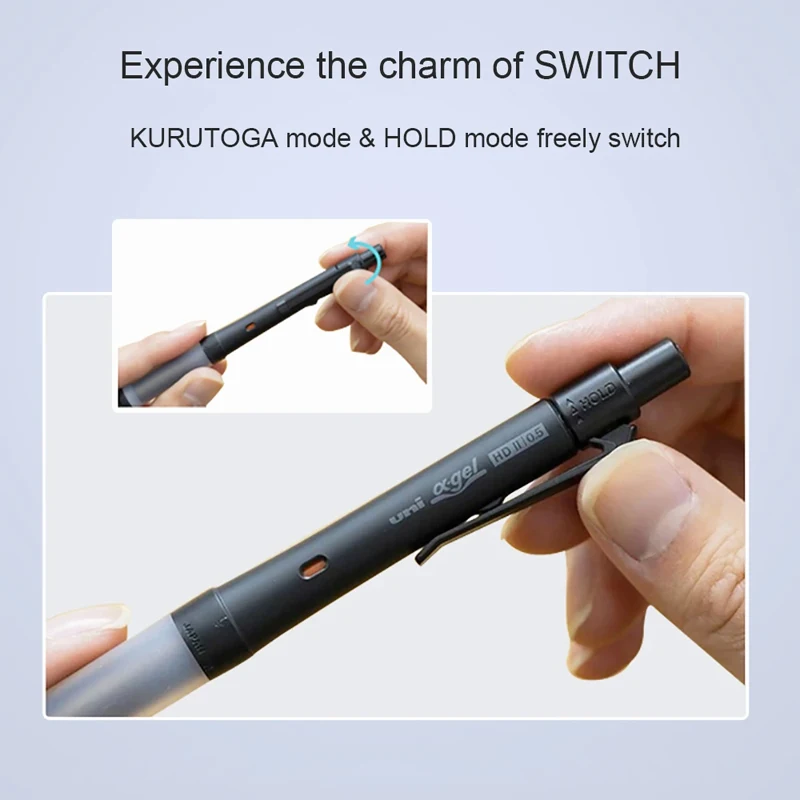 New Uni Alpha-Gel Switch Mechanical Pencil,Hold & Kuru Toga Automatic 0.3 0.5 mm Soft Comfortable Grip m5-1009GG Limited Edition