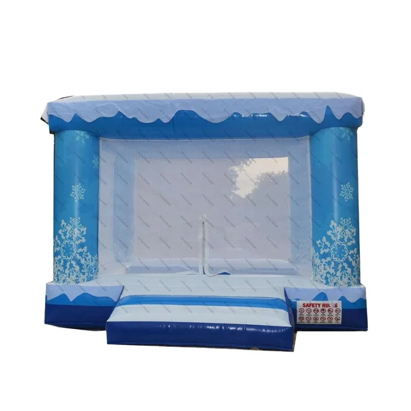 Christmas Inflatable White Ocean Ball Pit Baby Foam Ball Pit Pool for Party Rental Snow Themed Ball Pool Pit House