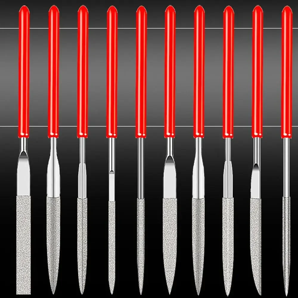

10Pcs/set Professional Special Shaped Diamond Needle File Set Plating Hand Tools Polishing Tool Carving Craft Files