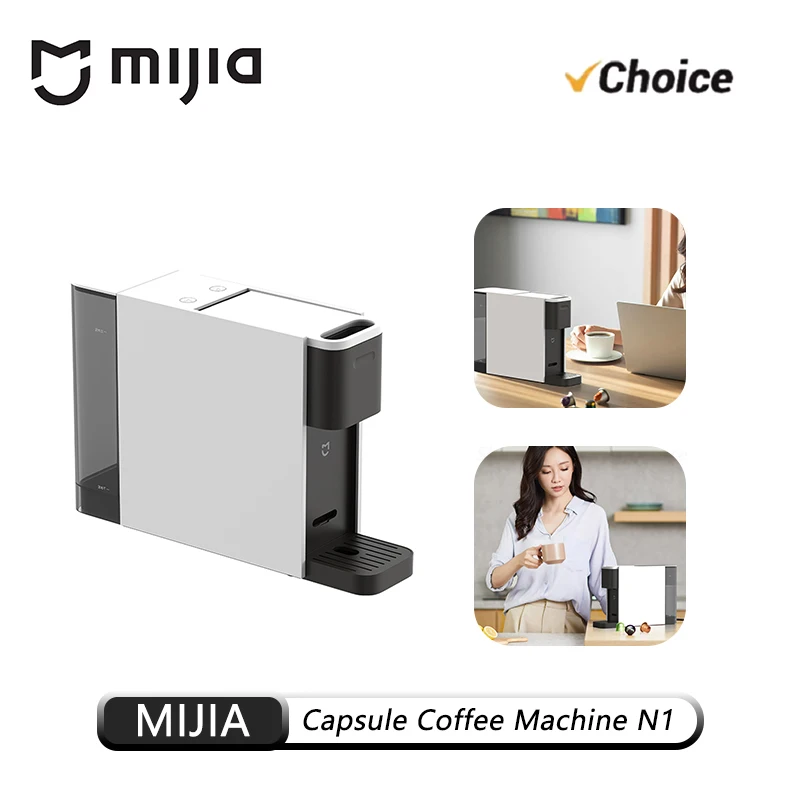 

Original Mijia Capsule Coffee Machine N1 Coffee Maker S1301 Small Size 10mins Automatic Shutdown Espresso Cafe Food Processor