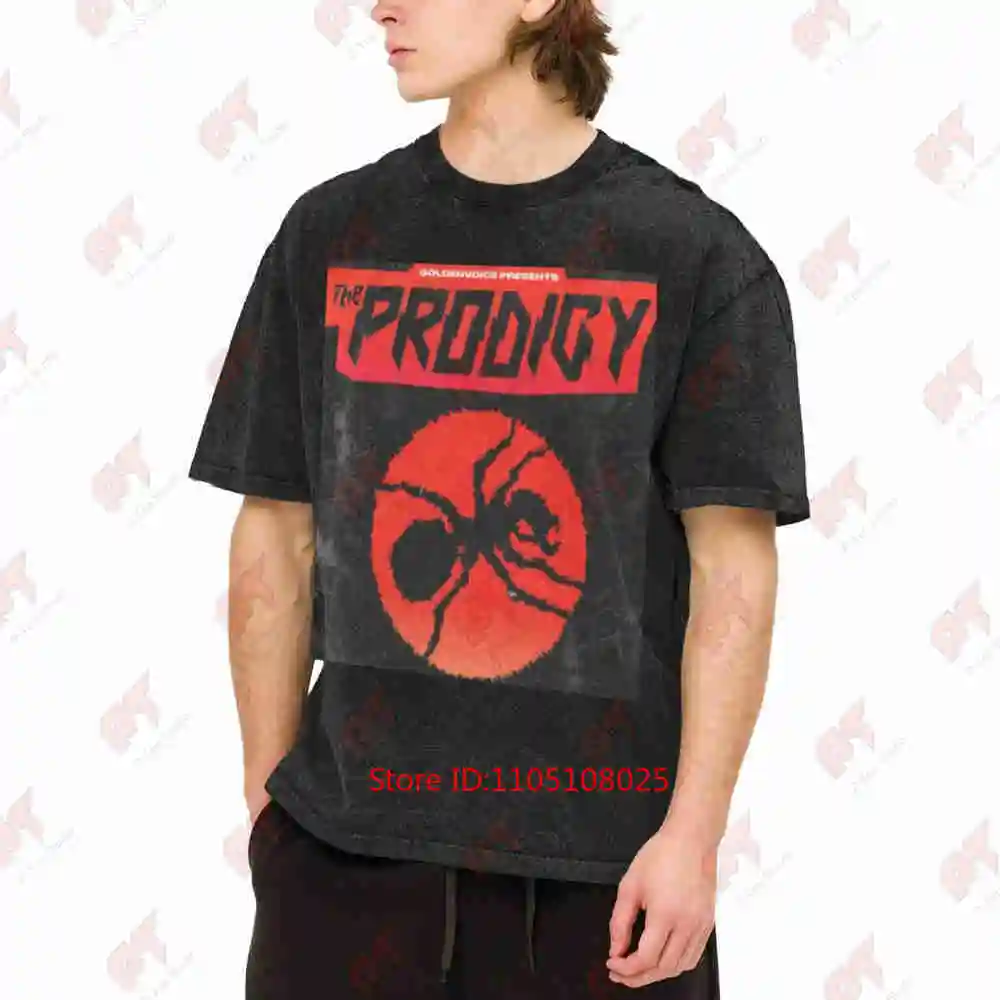 The Prodigy Band Live In USA Tour Vintage Washed Tee Pure Cotton T-Shirt