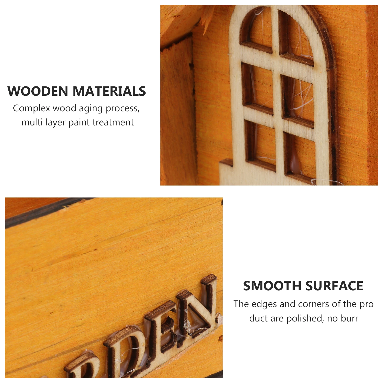 

Wooden Flower Pot Wall Hanging Decorative Home Basket Eco Friendly Smooth Easy Hang Space Saving Beautiful Vase