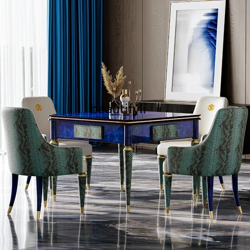 A Italian Dining Table Dual-Use Mahjong Machine Supporting Automatic Household Mahjong Table