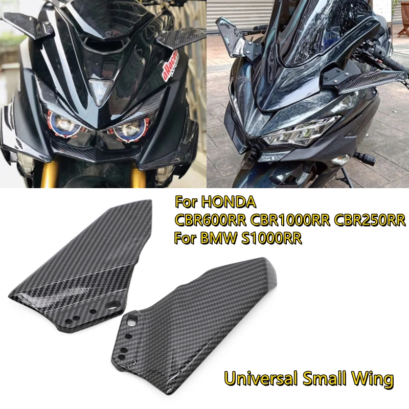 

Motorcycle Winglet Aerodynamic Wing Kit Spoiler For HONDA CBR600RR CBR1000RR CBR250RR ABS Carbon Fiber Front Fairing