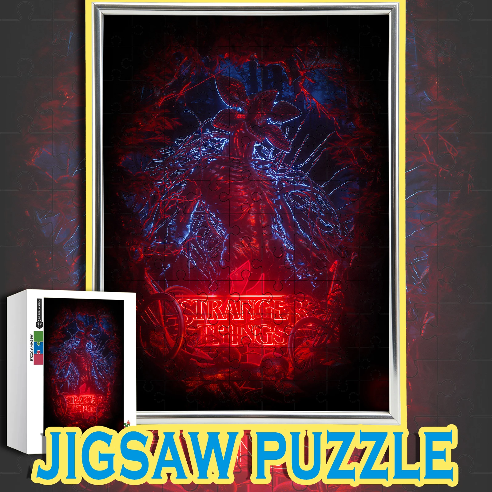 

Wooden Jigsaw Puzzle Stranger Things Demogorgon Vine Theme 108/200/300/500/1000pcs TV Series Peripheral Gift for Fans Home Decor