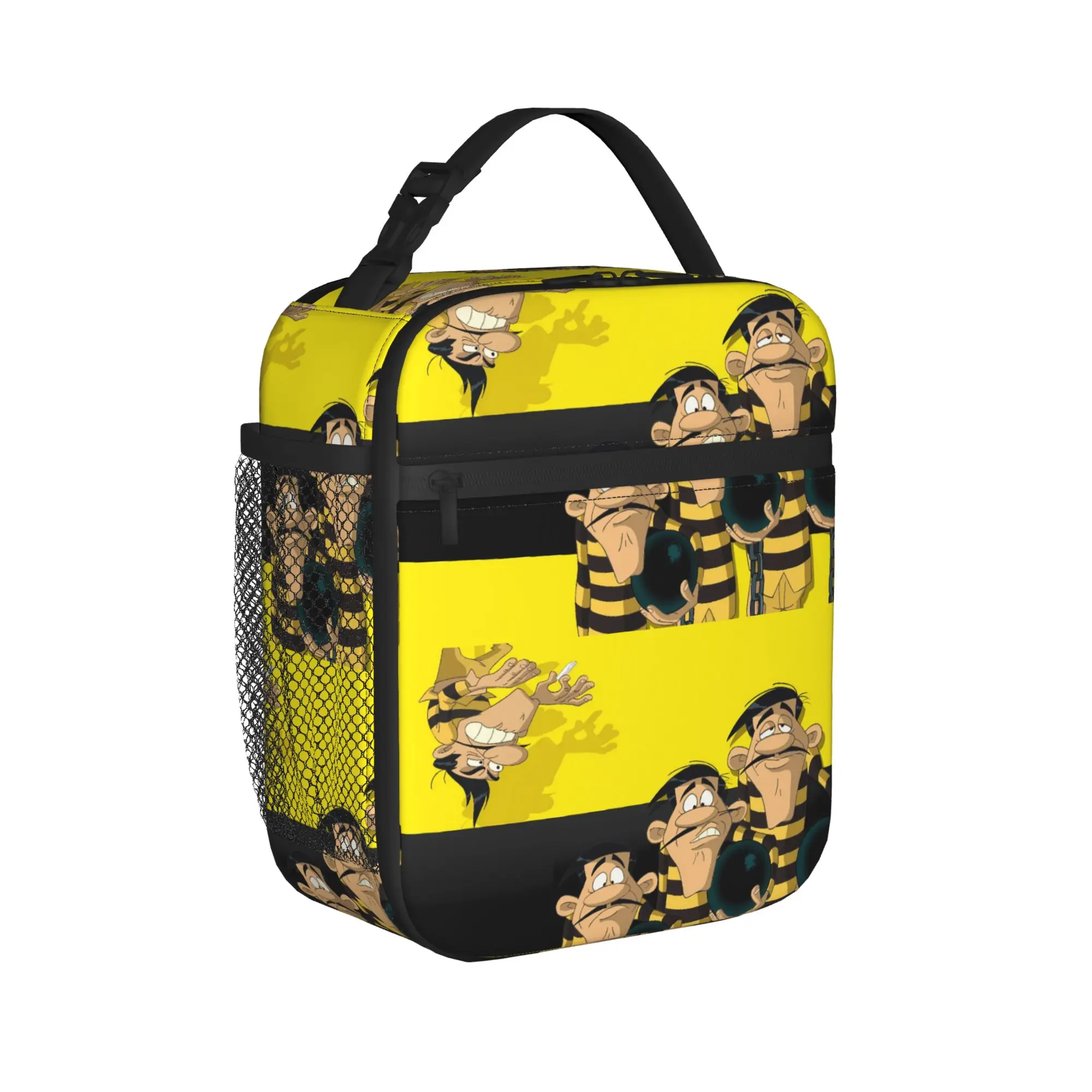 Lucky Luke Cartoon Comics Lunch Bag  Picnic Lunch Box For Child Fashion Print Tote Food Bags Oxford Convenient Cooler Bag