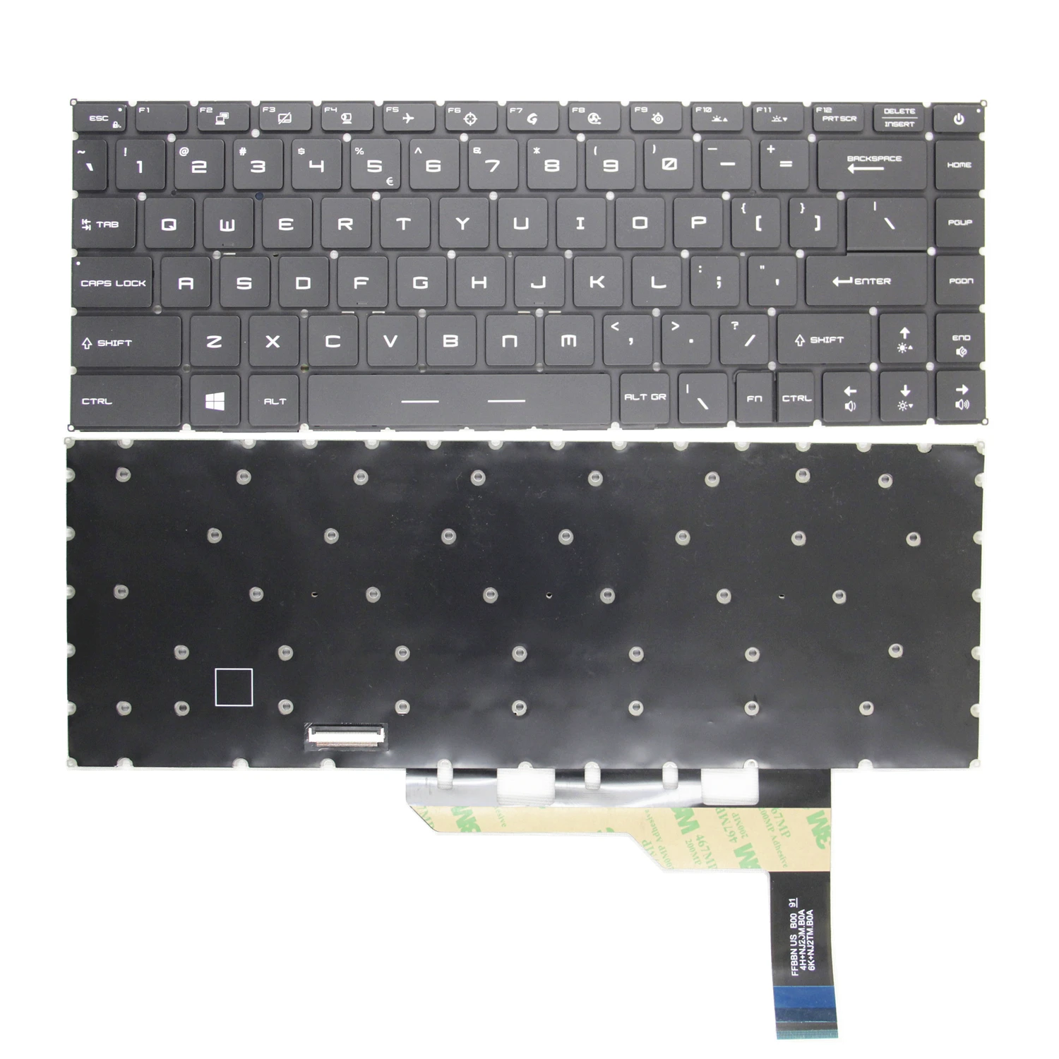 100%New US Keyboard Backlit for MSI GS66 GE66 GP66 MS-1541 14C1 14C2 MS-16V1 V2 V3 WS66 English Laptop Keyboard Backlight