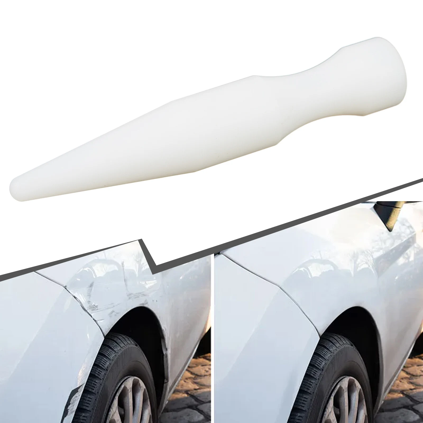 

White Nylon Car Paintless Dent Removal Tools Tap Down Pen Car Dent Tools Dent Repair Pen Automobile Body Dent Removal