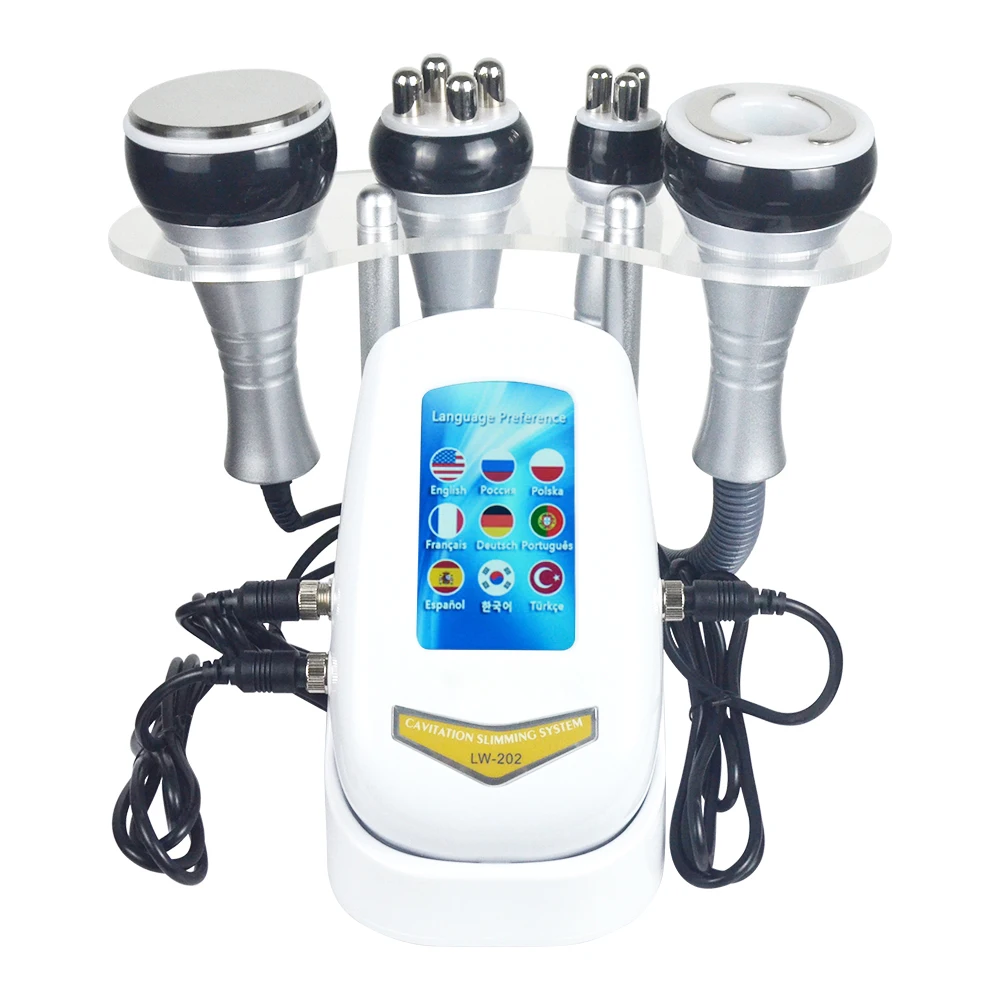 4IN1 40K Cavitation Radio Frequency Ultrasonic Slimming Machine Wrinkle Removal Weight Loss Skin Tightening Facial Beauty Tool