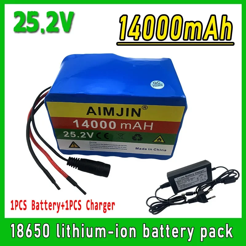 

6S4P 25.2V 14000mAh 18650 Lithium Batterie Pack Protection Rechargeable battery + Chargeur