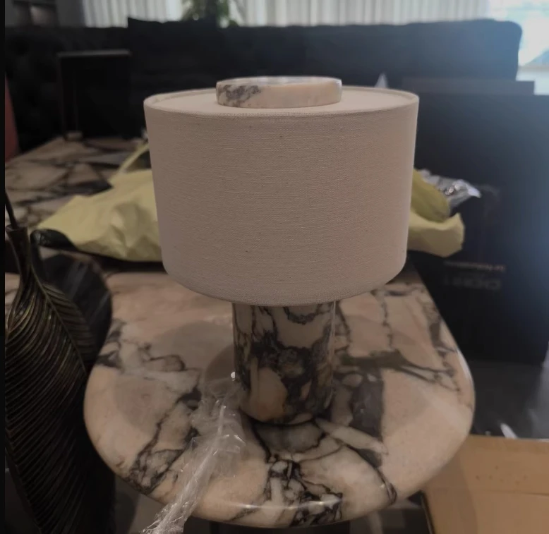 The Column - Marble Base Table Lamp review photo by Rebeca Lemke