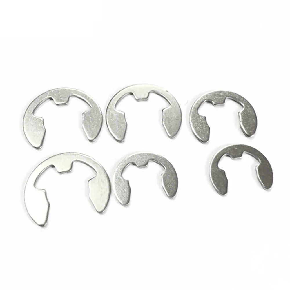 316 Stainless Steel E-type Circlip Buckle Spring Washer M2 M2.5 M3 M4 M5 M6 M7 M8 M10 Circlip Retaining Ring For Shaft Fastener